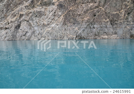 Beautiful Atterbird Lake seen from a ferry from Pakistan Hunza side to Gulmit side 24615991