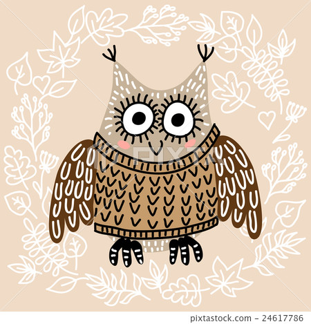 Cute owl 24617786
