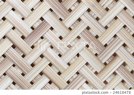 wooden surface of pattern wicker bamboo. 24618478