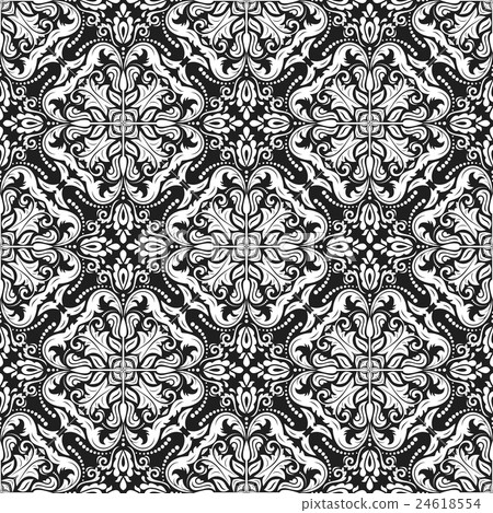 Seamless Vector Baroque Pattern Seamless Vector Baroque Pattern 24618554