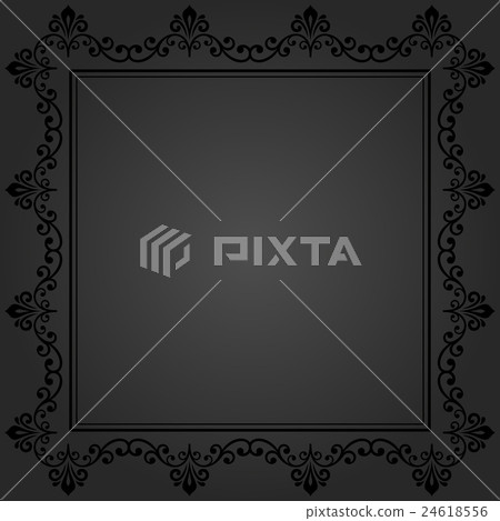 Floral Vector Fine Frame Floral Vector Fine Frame 24618556