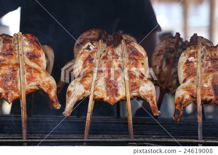 Chicken Grilled in a traditional style. Chicken Grilled in a traditional style. 24619008