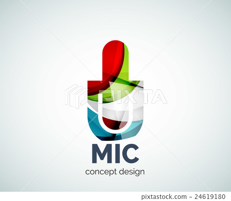 Microphone logo business branding icon Microphone logo business branding icon 24619180