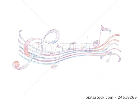 Musical note, dancing staff Musical note, dancing staff 24619269