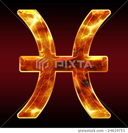 Colorful 3D font on dark background: constellation symbol - Pisces (high resolution 3D CG rendering ∕ coloring illustration) Colorful 3D font on dark background: constellation symbol - Pisces (high resolution 3D CG rendering ∕ coloring illustration) 24619753