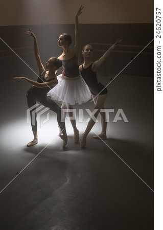Trio of ballet dancers 24620757
