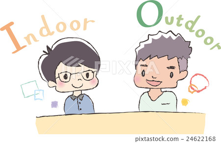 室內男子,戶外男生 室內男子,戶外男生 24622168