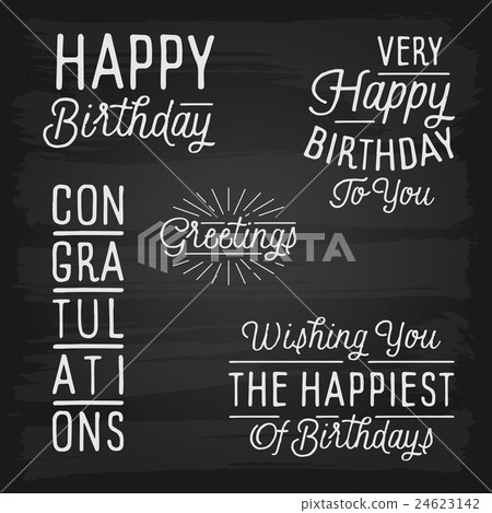 Hand drawn lettering slogans for Birthday Hand drawn lettering slogans for Birthday 24623142