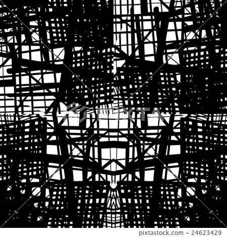 Vector hand-drawn seamless pattern with abstract - Stock Illustration ...