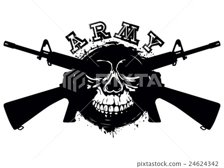 rifles and skull rifles and skull 24624342