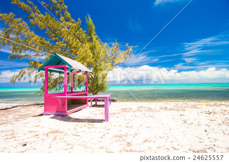 Traditional bright Caribbean houses on shore Traditional bright Caribbean houses on shore 24625557