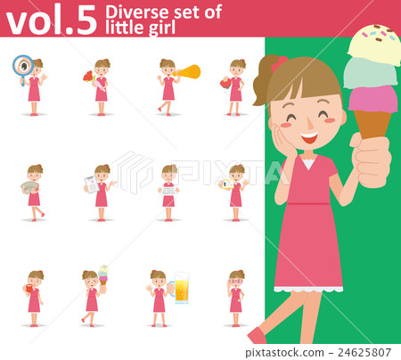 穿著連衣裙的女孩vol.5(設置各種面部表情和姿勢) 穿著連衣裙的女孩vol.5(設置各種面部表情和姿勢) 24625807