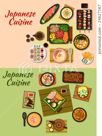 Japanese cuisine seafood dinners icon Japanese cuisine seafood dinners icon 24627167