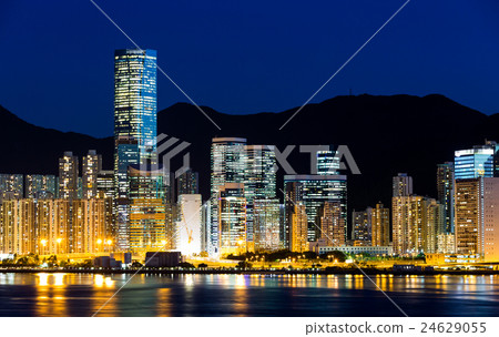Hong Kong cityscape at night Hong Kong cityscape at night 24629055