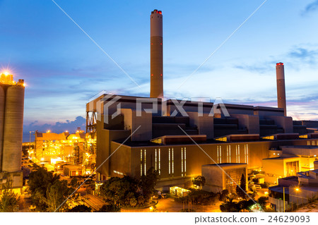 Cement Plant at sunset 24629093
