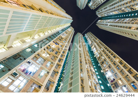 High rise apartment building 24629444