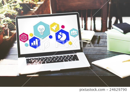 Global Business Strategy Planning Icon Concept 24629790