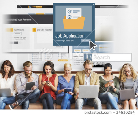 Job Application Apply Hiring Human Resources Concept Job Application Apply Hiring Human Resources Concept 24630284