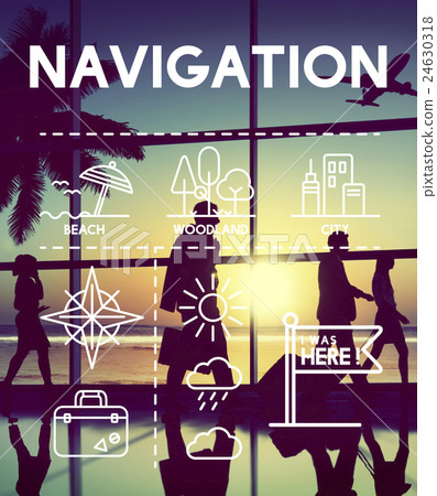 Location Mapping Journey Navigation Concept Location Mapping Journey Navigation Concept 24630318
