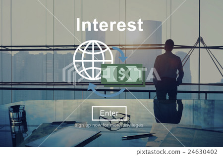 Interest Rates Economy Financial Percentage Concept 24630402