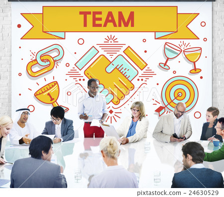 Team Teamwork Partnership Collaboration Concpet Team Teamwork Partnership Collaboration Concpet 24630529