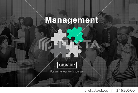 Management Business Strategy Homepage Concept 24630560