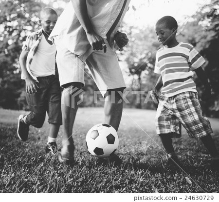 African Family Happiness Holiday Vacation Activity Concept 24630729