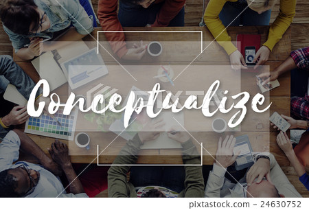 Imagine Create Curate Conceptualize Ideas Concept 24630752