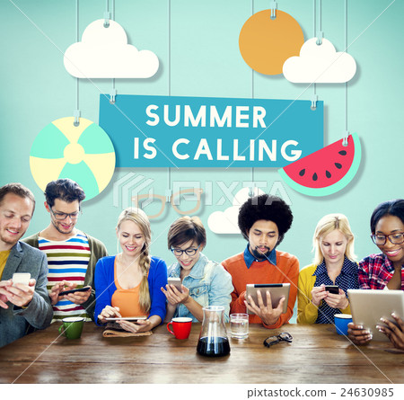 Beach Summer Time Vacation Sea & Sun Concept Beach Summer Time Vacation Sea & Sun Concept 24630985