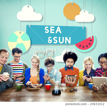 Beach Summer Time Vacation Sea & Sun Concept Beach Summer Time Vacation Sea & Sun Concept 24631012