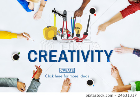 Creativity Ideas Equipment Create Concept Creativity Ideas Equipment Create Concept 24631317