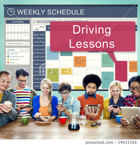Driving Lessons Test Examination License Teaching Concept 24631568