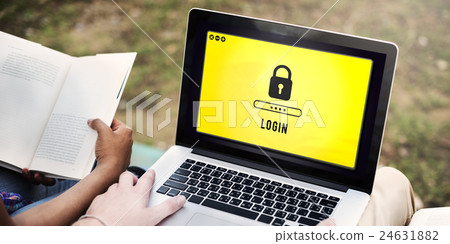 Lock Icon Password Protected Graphic Concept 24631882