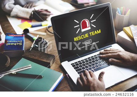 Rescue Team Emergency Community Work Concept Rescue Team Emergency Community Work Concept 24632116