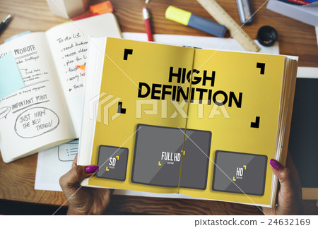 High Definition Images Network Resolution Stream Concept 24632169