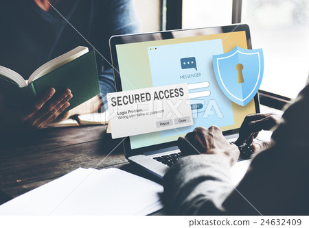 Secured Access Protection Online Security System Concept 24632409
