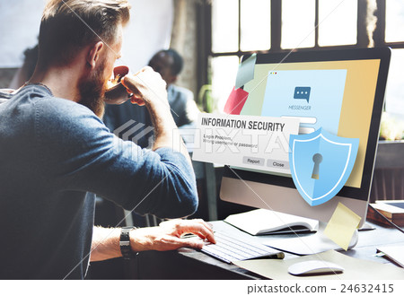Information Security Content Data Facts Information Concept Information Security Content Data Facts Information Concept 24632415