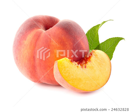 Peach with slice 24632828