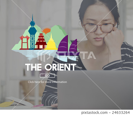 Orient Culture Famous Landmark East Tourism Concept Orient Culture Famous Landmark East Tourism Concept 24633264