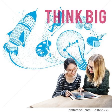 Think Big Ideas Creativity Imagination Light Bulb Concept 24633270