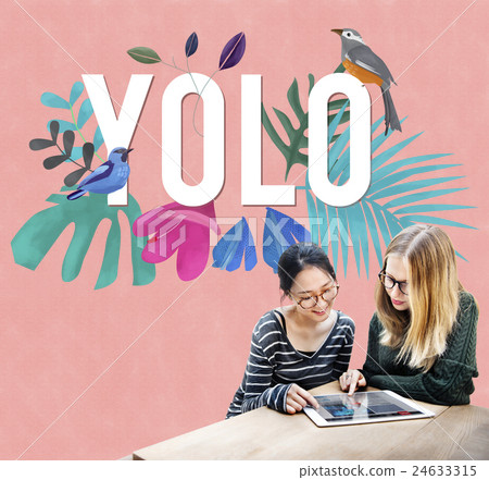 Yolo Free Happy Fresh Motivation Concept 24633315