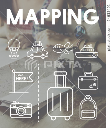 Location Mapping Journey Navigation Concept Location Mapping Journey Navigation Concept 24633491