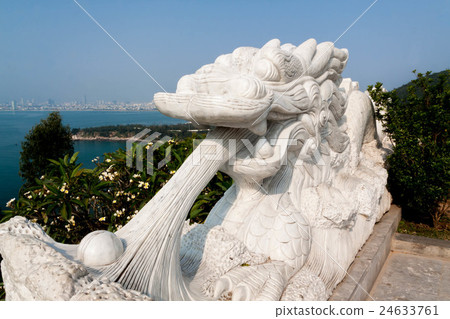The marble dragon of Lynx Temple in Danang, Vietnam The marble dragon of Lynx Temple in Danang, Vietnam 24633761
