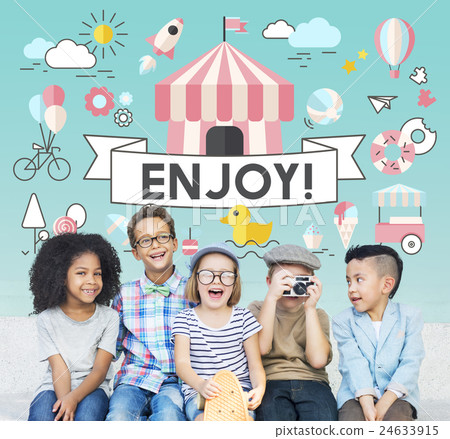 Children Kids Energetic Youth Playful Concept Children Kids Energetic Youth Playful Concept 24633915