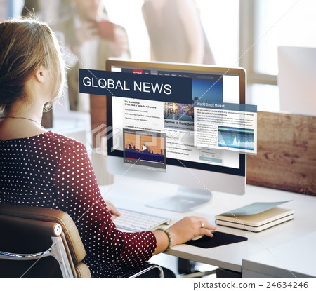 Media Journalism Global Daily News Content Concept 24634246