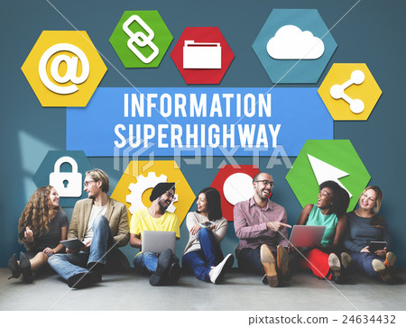 Information Super Highway Communication Network Concept 24634432