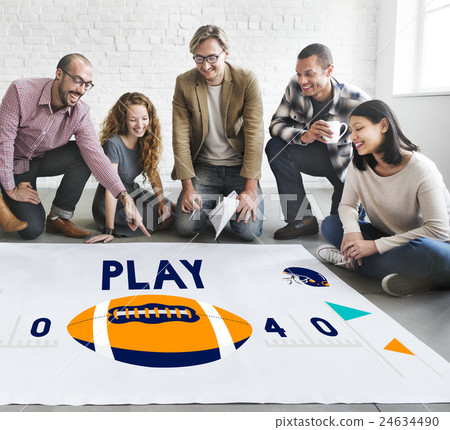 Play Quarterback Rugby American Football Concept Play Quarterback Rugby American Football Concept 24634490