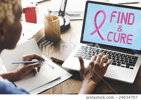 Breast Cancer Believe Hope Woman Illness Concept 24634707