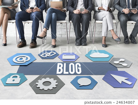 Blog Online People Diversity Graphic Concept Blog Online People Diversity Graphic Concept 24634807