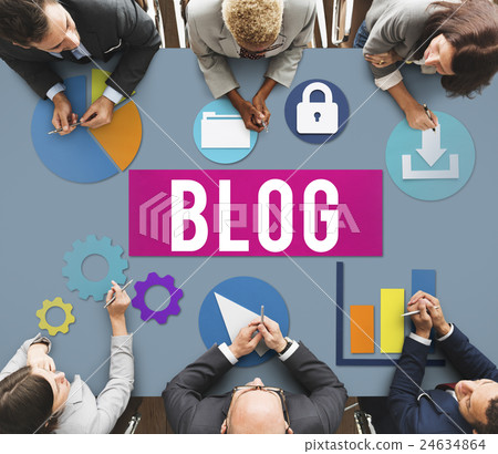 Blog Blogging Media Messaging Social Network Media Concept Blog Blogging Media Messaging Social Network Media Concept 24634864